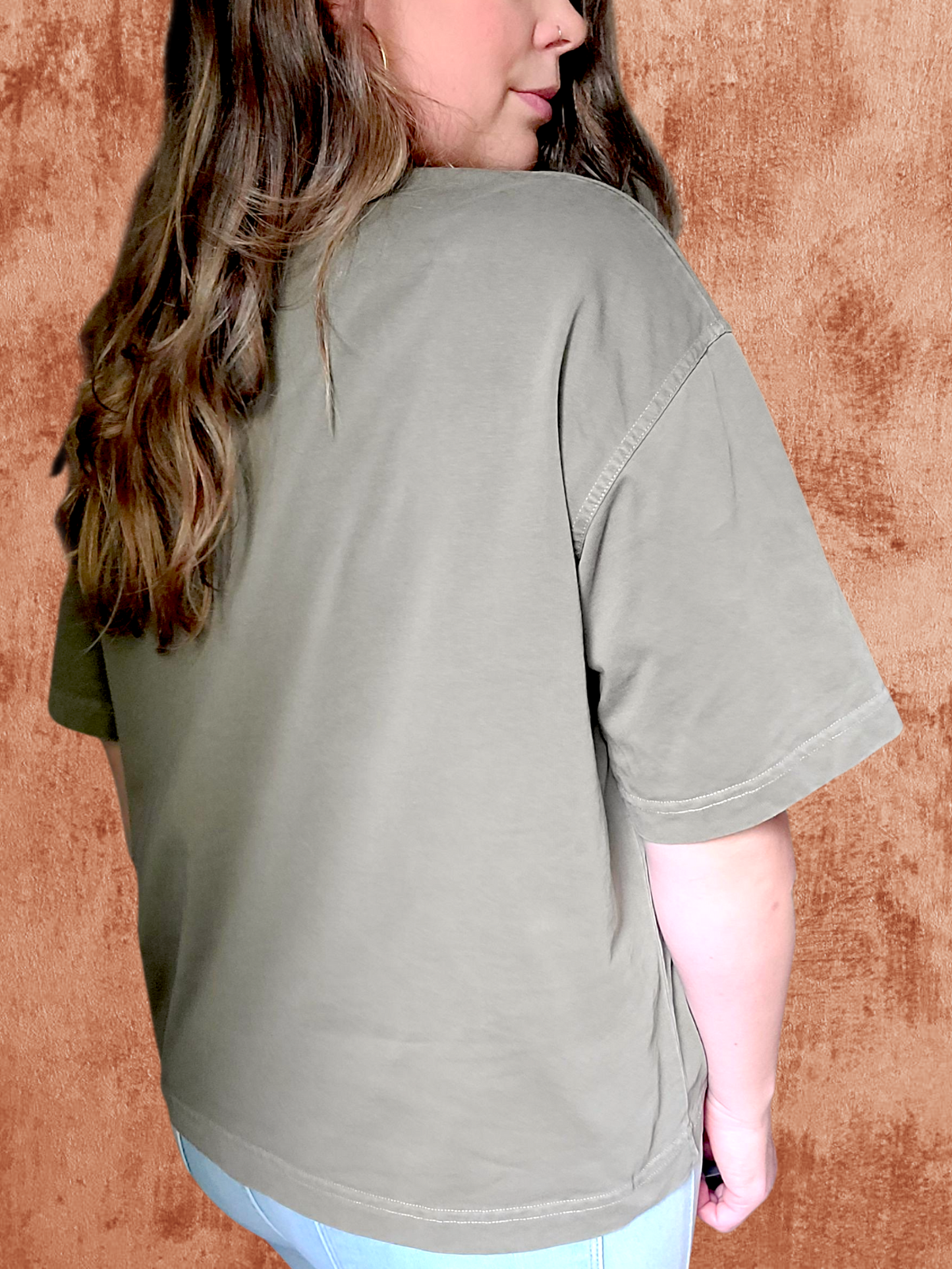 Mushroom Boxy T-Shirt ✴ Sage