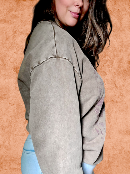 Mushroom Sweatshirt ✴ Sand