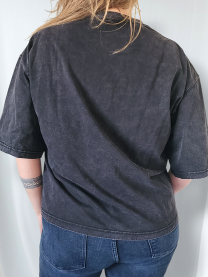 Folk Bloom Mineral Wash Boxy T-Shirt