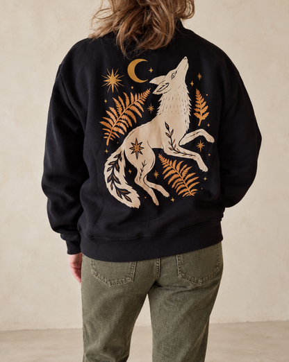 Coyote Wild Mock-Neck Sweatshirt