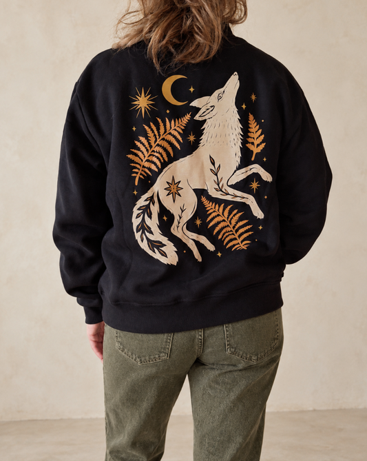 Coyote Wild Mock-Neck Sweatshirt