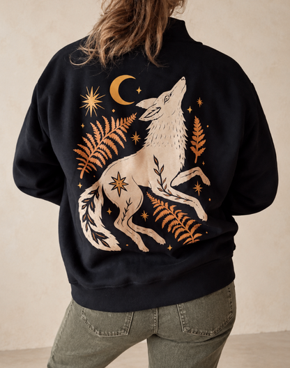Coyote Wild Mock-Neck Sweatshirt