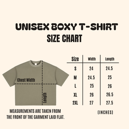 Moth Queen Unisex Boxy T-Shirt ✴ Smoke