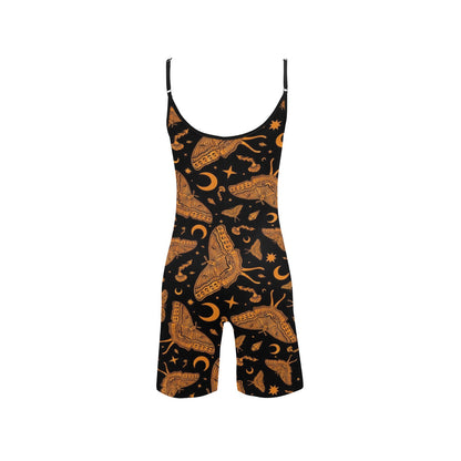 Luna Moth Cami Short Bodysuit ✴ Black