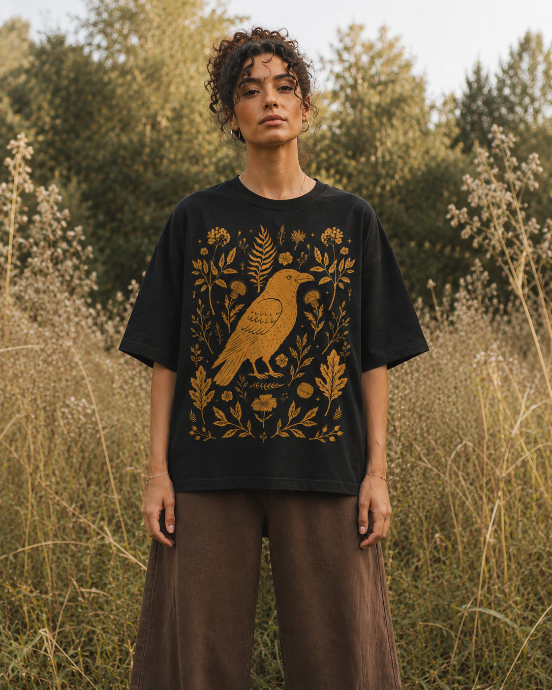 Blackbird Vintage Wash Boxy T-Shirt