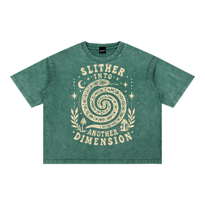 Slither Mineral Wash Boxy T-Shirt