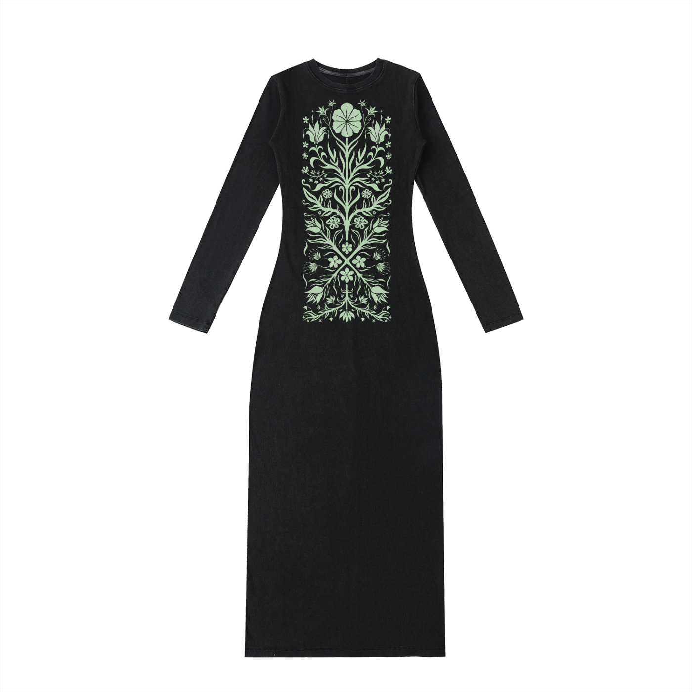 Folk Bloom Midi Dress