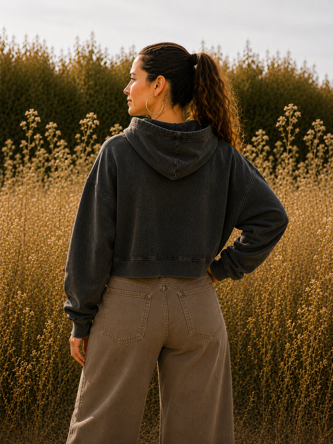 Blackbird Crop Hoodie