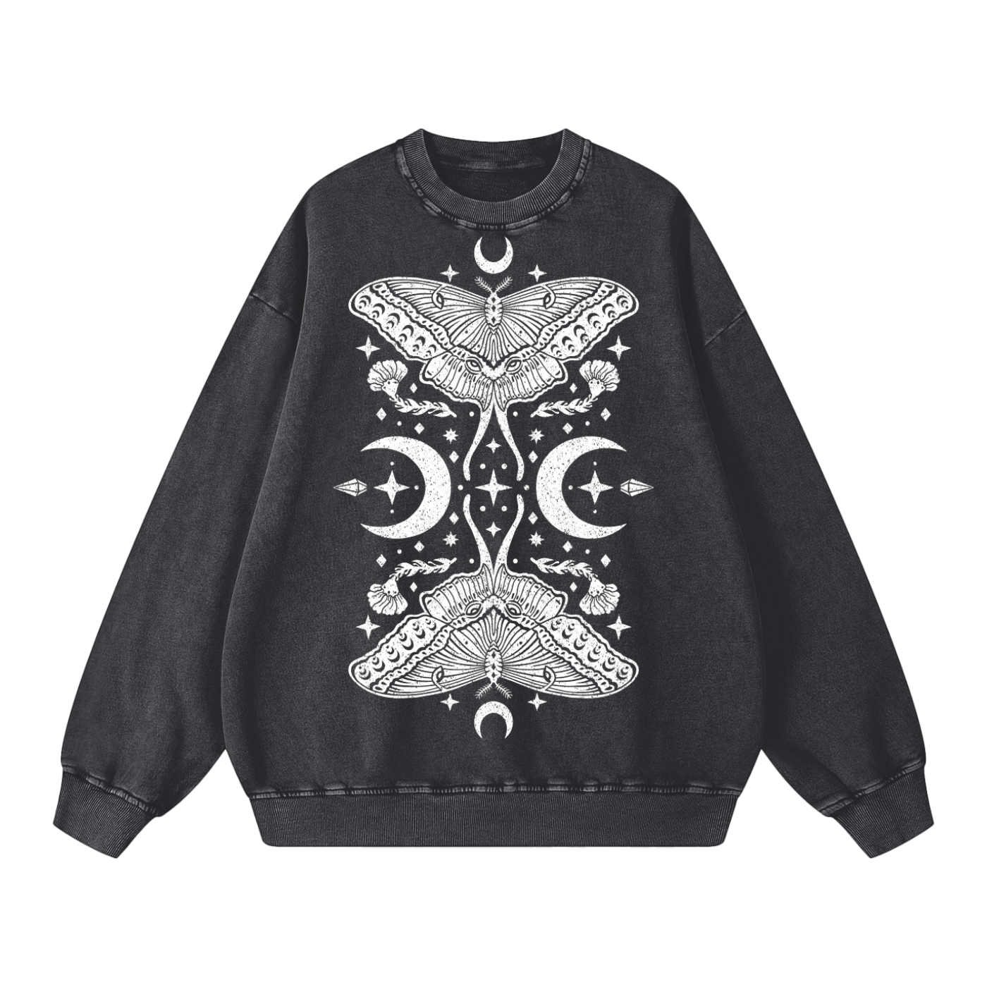 Moth Queen Sweatshirt ✴ Smoke