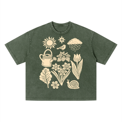 Garden Daydream Loose Boxy T-Shirt