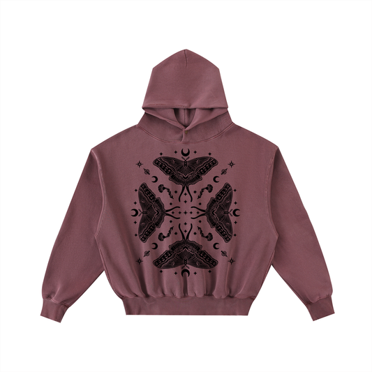 Moth Queen Hoodie ✴ Mauve