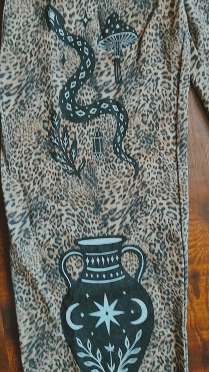 Spellwork Leopard Barrel Jeans