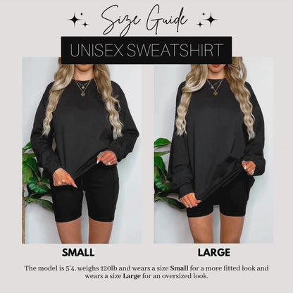 Unisex Crewneck Sweatshirt Size Guide