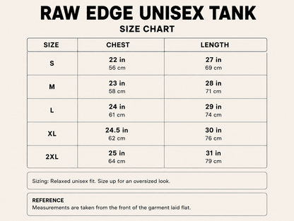Recharged by the Sun Raw Edge Tank