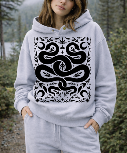 Serpent Twins Oversized Hoodie