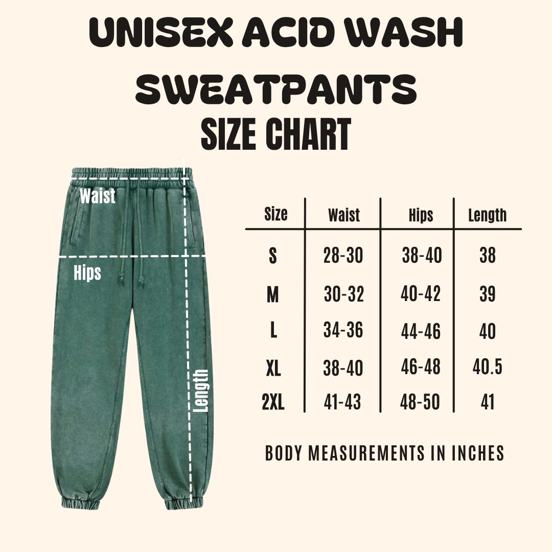 Forest Ritual Acid Wash Sweatpants ✴ Dusty Green