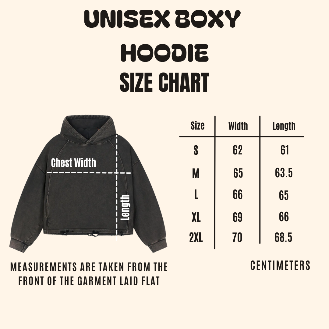 Forest Ritual Unisex Boxy Hoodie ✴ Midnight Black