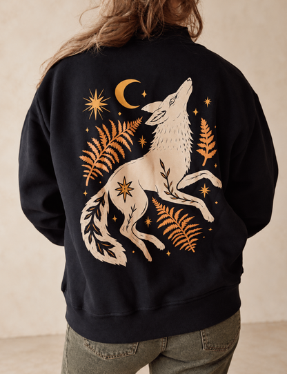 Coyote Wild Mock-Neck Sweatshirt